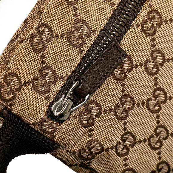 Pre-Loved Gucci GG Canvas Double Pocket Belt Bag - Picture 10 of 12